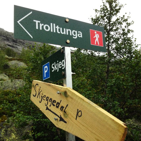 Path to the Trolltunga, Norway